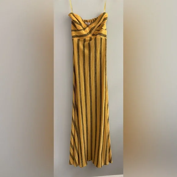 Ramy Brook Faretta strapless pleated knit gown - Picture 3 of 9